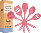 Starpack 'Stir & Serve' Silicone Cooking Utensils Set (5 Pcs) - 10.5" - Kitchen Utensil Set Heat Resistant to 600°F - Kitchen Utensils for Nonstick Cookware - Silicone Utensil Set for Mixing & Cooking