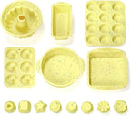 46PCS Silicone Bakeware Set Cake Molds Set For Baking, Including Baking Pan, Cake Mold, Cake Pan, Toast Mold, Muffin Pan, Donut Pan, And Cupcake Mold Silicone Baking Cups Set