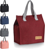 Lunch Bag for Women/Men,Waterproof Reusable Portable Lunch Tote,Lunch Box Bag.Thermal Cooler Bag Ideal for Work/Party/l/Travel/Picnic(Light Red)