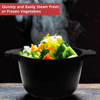 Pamperεd Chεf Large Micro Cookware 2 Quart, Pampered Bowls Chef, Microwave Steamer for Vegetables, Cooker for Microwave - BPA Free, Dishwasher Safe