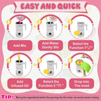 Gummy Maker Machine, Oil Infused Gummy Candy Maker, DIY Edible Gummy, Jelly & Pudding, Gummy Making Kit, , Include 1 Bear Mold, 1 Fruit Mold, 2 Dropper &1 Mixing Stick 5-Years Free Replacement (White)