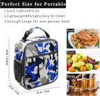ZM-YOUTOO Lunch Box for Men - Reusable Lunch Bag Men Adult Women- Insulated Small LunchBox (Camouflage)