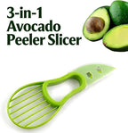 3 In 1 Avocado Peeler Slicer Tool - Avocado Slicer - Avocado Cutter and Scooper for Fruits & Vegetable - Avocado Pitter