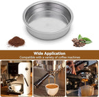 51mm Portafilter Filter Basket, Single Cup Reusable Stainless Steel Espresso Coffee Filters Basket Machine Replacement Accessories for Portafilter Coffee Machine