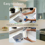 Slushie Machine for home, New and Improved Countertop Slushy Maker for Kitchen, 34 fl oz, Ice Cold Frozen Slush Drink, Slushy Cup, Turns Your Favorite Sodas into Slushies.