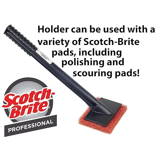 3M Scotch-Brite Griddle Cleaning, Quick Clean Heavy Duty Scour Pad, 4 in x 5.25 in, 6 Pads/Pack, For Baked On Food and Cooking Oils, Use on Hot or Cool Griddle