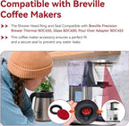 Shower Head Ring and Seal Compatible with Breville Drip Coffee Makers BDC450 BDC400 BDC455, Replacement Breville Precision Brewer Accessories & Spare Parts, 1 Set