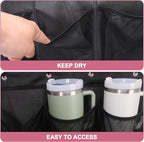 Cup Storage Organizer Compatible Stanley - 15 Large Bottle Pockets, Hanging Wall Mount for Various Sizes, Tumbler Storage Accessories