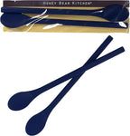 Honey Bear Kitchen Silicone Cocktail Stirs for Tall Drinkware, Set of 2 (Midnight Indigo)