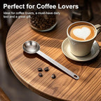 4PCS Coffee Scoop Spoons, 15ML (1 Tablespoon) Stainless Steel Measuring Spoons with Long Handle, Durable Coffee Scoopers for Ground Coffee, Tea and Baking Powder