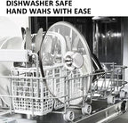 Glass Lid for Pots and Pans, 2 pcs Lids Set Cookware Cover Replacement 20 cm and 26 cm (8 In + 10.25 In)