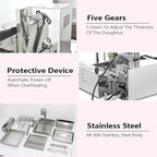 Kolice Commercial 2600pcs/hour Mini 6 Rows Donuts Machine, Doughnut Maker, Frying Donuts Maker, Mini Donut Maker, Street Food Snack Food Equipment