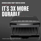George Foreman Compact 2-Serving Electric Indoor Grill and Panini Press for 1–2 People, Classic Plates, Black