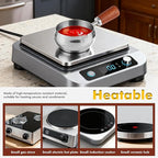 3 Pieces Stainless Steel Mini Sauce Pan with Wooden Handle & Spout, 1.7/3.4/5.1 Oz Silver Small Butter Warmer Saucepan, Reusable Sauce Pot Dipping Bowl (Silver)