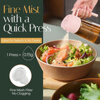 YARRAMATE 16oz/470ml Light Blocking Oil Sprayer for Cooking with Stickers, Food-Grade 2 in 1 Olive Oil Dispenser Bottle for Kitchen, Premium Dark Amber Glass Oil Bottle for Air Fryer, BBQ (PeachPink)