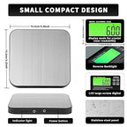 33lb Wireless Magnetic Digital Kitchen Scale with Remote LCD Display, Split-Designed for Easy Cleaning, 0.1oz/1g Precision, 7 Units, Tare Function for Baking, Cooking, Meal Prep