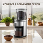 AYCHIRO Coffee Grinder, Electric Conical Burr Grinder with 30 Grind Settings for 2-12 Cups, Adjustable Burr Mill for Home Use