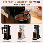 Permanent Coffee Filter for Ninja PB051、PB040、PB041ST, Reusable Coffee Filter Basket, Gold 304 Stainless Steel Mesh, Eco-Friendly Coffee Maker Accessories