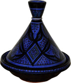 Moroccan Handmade Serving Tagine Exquisite Ceramic With Vivid colors Original 8 inches Across