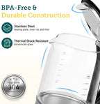 COSORI Electric Kettle Temperature Control with 6 Presets, 60min Keep Warm 1.7L Electric Tea Kettle & Hot Water Boiler, 304 Stainless Steel Filter, Auto-Off & Boil-Dry Protection, BPA Free, Black