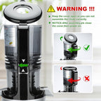 Juicer Machines, Cold Press Juicer with 5.3'' Large Feed Chute, Fit Whole Fruit and Vegetable Slow Juice Extractor Machine, 300W Masticating Juicers Easy To Clean, High Juice Yield, BPA Free