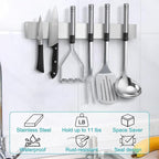Magnetic Knife Holder for Wall, Knife Magnetic Strip Magnetic Knife Holder for Refrigerator Mount Knife Rack Kitchen Utensil Holder Metal Tool Holder Knife Block Kitchen Organizers Accessories 10 Inch