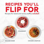 Dash Flip Belgian Waffle Maker - For Thick, Fluffy Single-Serve Waffles - Features Ceramic Nonstick Plates and Easy Flip Design - Cream