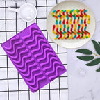 Gummy Candy Molds - 4Pcs Silicone Gummy Worm Molds with 2pcs Dropper,Non-stick and Bpa Free for Mini Candy Chocolate Gummies Baking