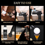 Cocktail Bubble Smoke Gun, One Key Operation, Handheld, with 1.4 Inch Color Screen, for Bartenders, Bar, Party, Wine, Drinks, Coffee