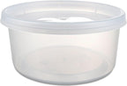 DuraHome Deli Containers with Lids 12 oz. Leakproof 40 Pack BPA-Free Plastic Microwaveable Clear Food Storage Container Premium Heavy-Duty Quality, Freezer & Dishwasher Safe (12 oz.)