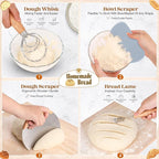 Sourdough Starter Kit, Sourdough Bread Baking Supplies, Sour Dough Starter Kits, Sourdough Tools for Modern Home And Kitchen, Sour Dough Tools, Bread Making Tools Kit, Gifts for Bakers Women Wife Mom