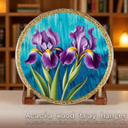 Acacia Wood Plate Hangers for The Wall Decorative Plate Holder for 6-16 Inch Plates, Bowls and Artwork plate wall hangers for display
