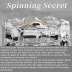 PARACITY Spinning Whiskey Glasses Set of 2, Rotatable Old Fashioned Glassware, Bourbon/Cocktail/Rock Glasses for Bar, Party and Home, Whiskey Gift for Men