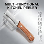 Multifunctional Vegetable Peeler, 2026 Upgrade Fruit and Vegetable Peeler, 2 Pack 2 in 1 Multi-functional Peeler Stainless Steel Vegetables Peelers Potato Peeler Carrot Grater Fruit Tools Kit