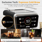 SUNVIVI 20 Bar Espresso Machine for Home and Office, 3-in-1 Iced Coffee Maker with Milk Frother, Espresso Shot & Iced Coffee, LED Touchscreen, 52OZ Removable Water Tank, Professional Coffee Brewing