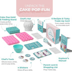 Tovla Jr. Ultimate Reusable Cake Pop-Making Kit for Kids – Fun DIY Baking Kit, STEM Activity for Ages 4+, Visual Learning Cake Pop Molds & Tools Set, Great Gift for Young Chefs