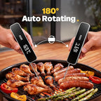 0.3S Professional Instant Read Meat Thermometer – Digital Food Thermometer for Cooking, Grilling, BBQ, Candy, Air Fryer, Griddle – Kitchen Gadget Essentials & Gifts for Him Dad Men Birthday – Grey