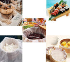 4Pcs Rice Net, 45 x 39 inch Sushi Rice Cooking Net,Non-Stick Rice Cooker Napkin,Reusable Home or Commercial Rice Net,Fine Mesh Steam Cloth