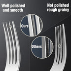 Silverware Set for 6, 30 Piece 18/10 Stainless Steel Flatware Utensils Cutlery Set, Mirror Polished knives Forks and Spoons Silverware Sets,Dishwasher Safe for Dinner Home Kitchen,Wedding Party