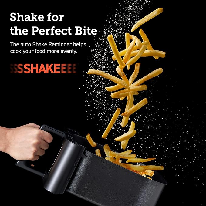 Cosori Clear Window Air Fryer, 6.5 Quart Large Compact Airfryer, 12 One-Touch Savable Custom Functions, Cookbooks and Online Recipes, Nonstick and Dishwasher-Safe