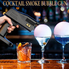 Cocktail Bubble Smoke Gun, One Key Operation, Handheld, with 1.4 Inch Color Screen, for Bartenders, Bar, Party, Wine, Drinks, Coffee