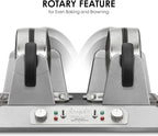Waring Commercial WW250X Double Side by Side Belgian Waffle Maker, Coated Non Stick Cooking Plates, Produces 50 Waffles Per Hour,120V, 2400W, 5-20 Phase Plug
