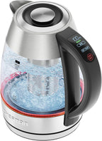 CHEFMAN Lightning High-Powered Electric Kettle, 1.8L 1750W, Rapid Boil 2 Cups in 2 Minutes, BPA Free Cordless Tea Kettle with Digital Temperature Control and 1-Hour Keep Hot – Stainless Steel