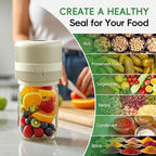Mason Jar Vacuum Sealer Kit, Electric Sealer for Wide and Regular Mouth Mason Lids, Canning Vacuum Sealer Mason Jar, Automatic Vacuum Sealer Machine for Food Storage - Ivory