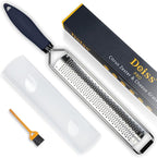 Deiss PRO Dual Julienne Peeler & Vegetable Peeler and Deiss PRO Lemon Zester & Heavy Duty Cheese Grater
