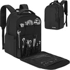 Bartender Bag, Bartender Kit Travel Backpack for Cocktail Shaker Set, Portable Carrying Bag with Compartments for Wine Bottles, for Travel Home Indoor Outdoor Party(Backpack Only)