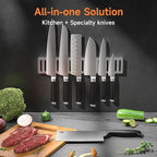 Rolling Knife Sharpener, Diamond & Ceramic Disc, 15° & 20° Magnetic Angle, Fast & Safe for Any Hardness, Sharpening Kit for Kitchen & Pocket Knives, Razor-Sharp Edge, Leather Strop, Classic Kit