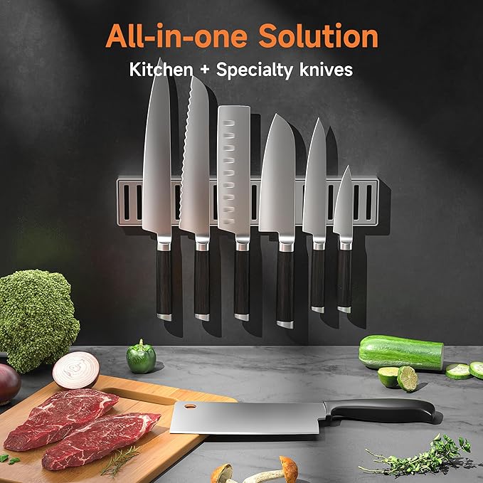 Rolling Knife Sharpener, Diamond & Ceramic Disc, 15° & 20° Magnetic Angle, Fast & Safe for Any Hardness, Sharpening Kit for Kitchen & Pocket Knives, Razor-Sharp Edge, Leather Strop, Classic Kit