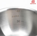 150ml Butter Melting Pot Warmer, Mini Sauce Pan for Soup Milk Coffee Chocolate Tea Gravy Reheating Cooking Boiling, Wooden Handle 304 Stainless Steel Small Tiny Cup for Making Sauces Breakfast Kitchen