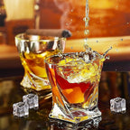 KITNATS Old Fashioned Whiskey Glasses 10 OZ Rocks Glasses Set of 6, Gift Box - Barware For Bourbon, Scotch, Rum glasses, for Men Women